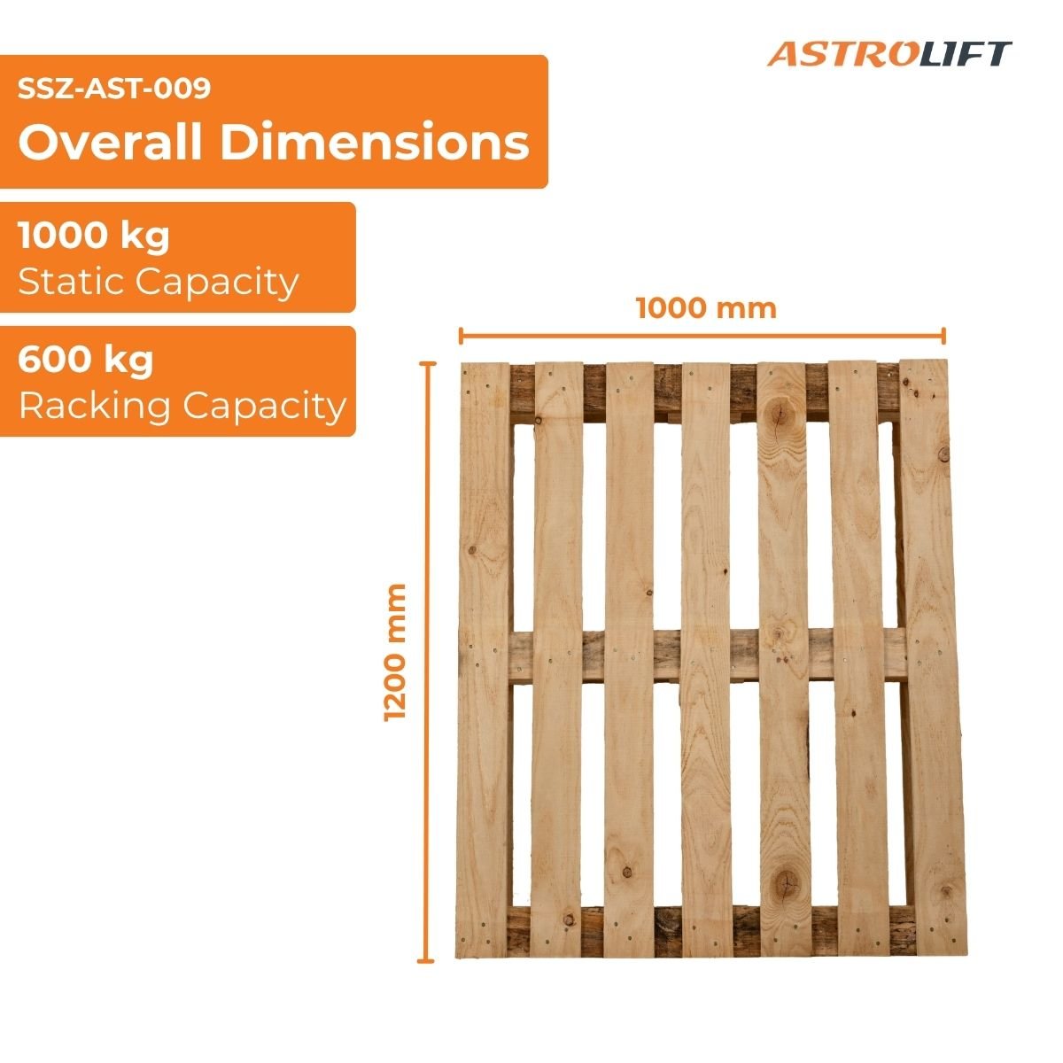 Buy 4-Way Wooden Pallets in Construction and Roading available at Astrolift NZ